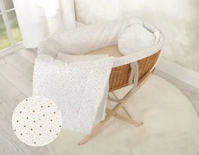Obrázok produktu pre Prikrývka s vankúšom Teddy - sada 2ks - mini zlaté hviezdy