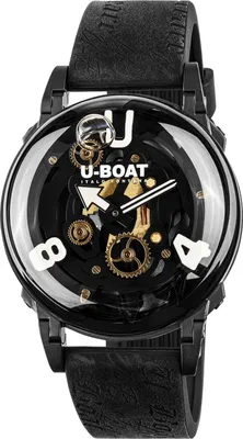Image de Montre U-Boot pour homme, noire, modèle U-Boot-3355