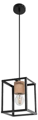 Produktbild von LEDVANCE DECOR Nairobi Pendelleuchte, schwarz, mit E27 Sockel für den einfachen Austausch des Leuchtmittels, kann mit einfacher oder smarter Lampe bestückt werden, Schutzklasse IP20