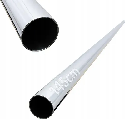 Immagine prodotto di Tubo - Tubolare d'acciaio - 145 cm - ⌀ 25 mm - Cromo - Cromato - Ringhiera per scale - Riempimento per balaustre