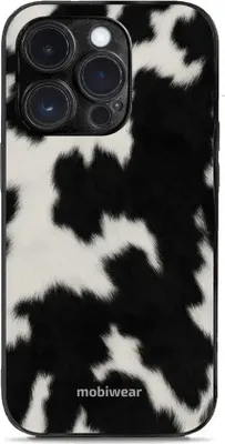 Produktbild von Handyhülle für iPhone 14 Pro, Mobiwear Glossy Case, Kuhfell-Optik
