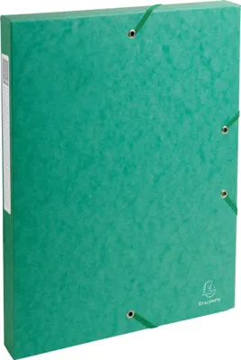 Image de Exacompta 8x Boite de classement Exabox Dos 25mm Carte lustrée A4 Vert 50303E