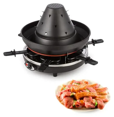 Obrázok produktu pre Klarstein Taste Volcano, elektrický raceltte gril, 1500 W, 6 osôb, čierny