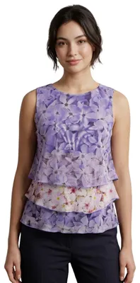 Produktbild von Desigual Olesa Damen Bluse mit lila Blumenmuster M