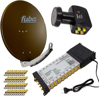 Produktbild von PremiumX SAT Anlage Fuba DAA 780 B Antenne 5/16 Multischalter LNB F-Stecker