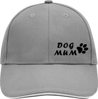 Produktbild von Huuraa Cappy Mütze Dog Mum Tapse Dark Grey/White Baumwolle 6-Panel Kappe Geschenkidee