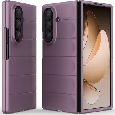 Produktbild von Handyhülle für Samsung Galaxy Z Fold 7 Hartes PC Matt Stossfest Anti-rutsch Hülle Lila