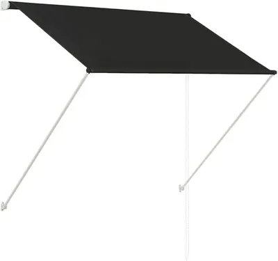 Produktbild von Einziehbare Markise Sonnenmarkise Handbetrieben Balkonmarkise Balkon & Terrasse Markise Sonnenschutz 150 x 150 cm (B x H),Stahlrahmen und Polyestergewebe