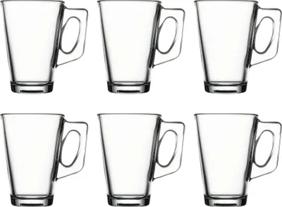 Immagine prodotto di Pasabahce 55201 Set di bicchieri Vela, vetro, 2 bicchieri da tè con manico