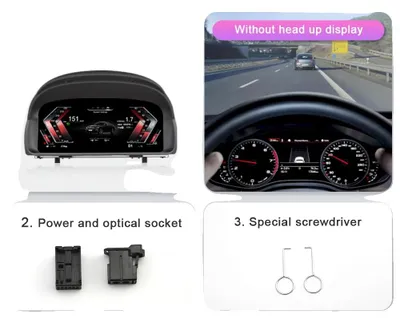Obrázek produktu pro Digitální přístrojová palubní deska, 11palcový HD displej, bezdrátové připojení, kompatibilita s Carplay (model E84)