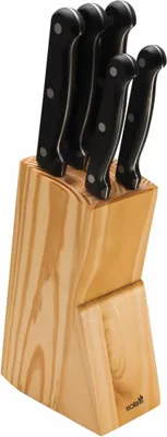 Zdjęcie produktu dla Zestaw noży SOLA KNIFE w bloku drewnianym, 6 szt.