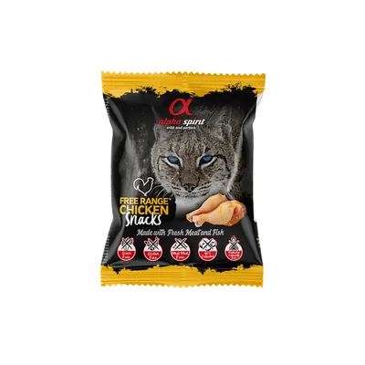 Produktbild von alpha spirit Katzensnack gewürfelt Huhn 50 g