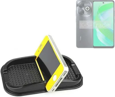 Produktbild von K-S-Trade Auto Anti Rutsch Matte Smartphone-Halter kompatibel mit Infinix Smart 8 Plus Haft Pad Armaturenbrett Handy-Halterung Silikon