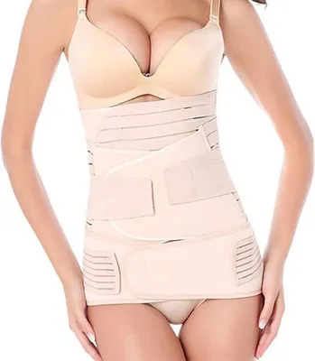 Produktbild von Nachgeburtlicher Bauchstütz- und Formgürtel, Rückenstütze, Shapewear für nach der Geburt, Bauchband und Taillenformer zur Unterstützung nach der Schwangerschaft (Größe M)