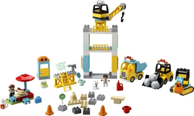 Zdjęcie produktu dla LEGO® DUPLO® 10933 Duży plac budowy ze światłem i dźwiękiem