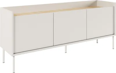 Immagine prodotto di Selsey Tovi - Mobile TV 3 ante, 140 cm, finitura legno bianco/rovere