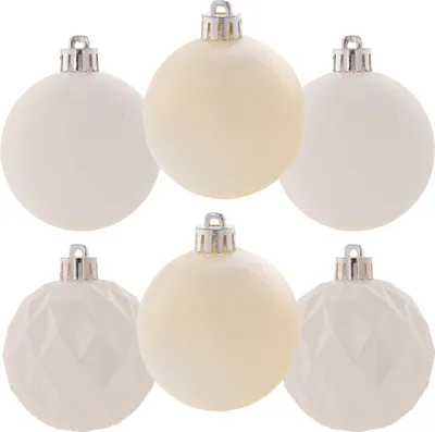 Produktbild von KADAX Weihnachtskugeln aus Kunststoff, Set aus 6 Kuglen, W