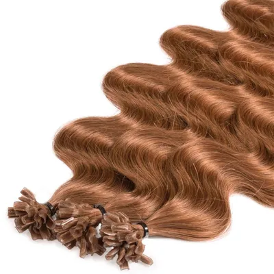 Zdjęcie produktu dla Przedłużanie włosów Premium z prawdziwych włosów #8/03 jasny blond naturalny złoty 0,8 g