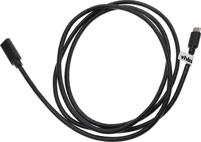 Produktbild von vhbw USB-C Verlängerungskabel für Notebook, Tablet - Kabel Schwarz, 15,4 cm