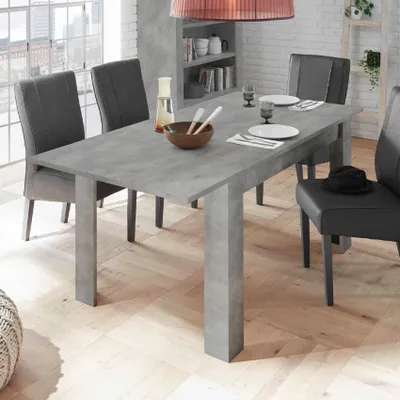 Produktbild von Moderner Ausziehtisch 90x137-185cm in Betonoptik Fold Urbino