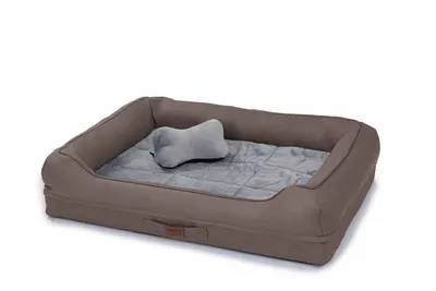 Produktbild von RAIKOU Hundematratze Hundebett gepolstertes waschbares Tierbett Hundekissen Hundesofa, Braun, 80x60x7cm