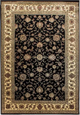 Produktbild von Orient Teppich Martina rechteckig, Farbe: Schwarz, Größe:160x230 cm