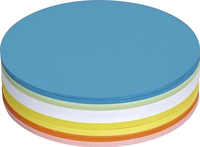 Obrázek produktu pro MAUL Moderátorské kartičky kulaté Papír 250 kusů 18,5 x 18,5 x 0,02 cm bílá modrá žlutá zelená oranžová červená