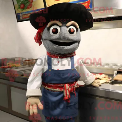 Productafbeelding van Fajitas REDBROKOLY mascottekostuum karakter gekleed met een culotte en handschoenen