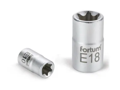 Produktbild von Steckschlüsseleinsatz Fortum (4700704) Steckschlüsseleinsatz, Innen-TORX, 1/2", E 22, L 38mm, 61CrV5