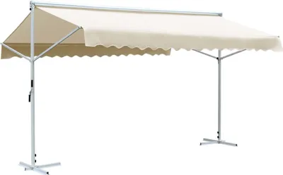 Produktbild von Freistehende Markise 500x300 cm Creme