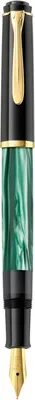 Zdjęcie produktu dla Pelikan 994103 Pelikan Classic M200 Kolbenfüller grün-marmoriert/gold M (mittel)