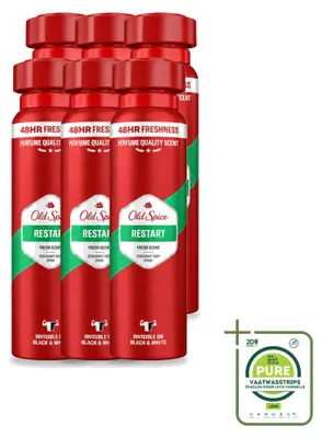 Zdjęcie produktu dla 6 sztuk dezodorantu w sprayu Old Spice Restart - 150 ml - opakowanie zbiorcze