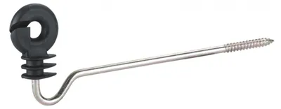 Produktbild von 30 Stück Langstiel Ringisolator 22 cm Stütze für Elektroseile bis Ø 8 mm