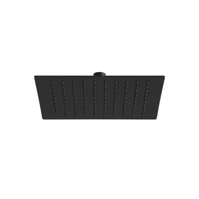 Immagine prodotto di JOHO Soffione doccia in acciaio inossidabile Soffione doccia a pioggia quadrato da 8 pollici Soffione doccia quadrato da incasso con ugelli anticalcare 20x20cm Nero