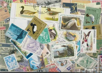 Produktbild von Briefmarken Motive 25 verschiedene Wasservögel Marken
