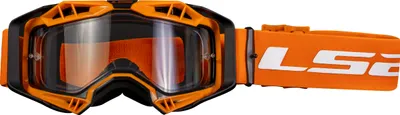 Image de LS2 AURA ENDURO SERIE Masque de motocross Noir Orange H-V Lentille transparente