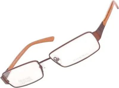 Produktbild von Fossil Korrektionsfassung Brille Metall Leder Braun 53/16/140 - OF1128200