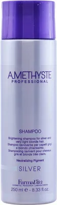 Image de Amethyste Professional Silver Shampooing shampooing neutralisant pour les cheveux blonds platine et gris 250 ml