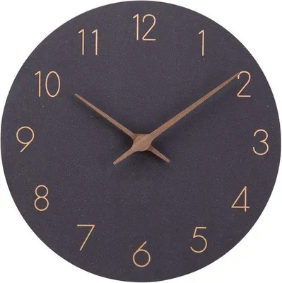 Productafbeelding van Famanu wandklok, 30 cm, met radiobesturing - Modern design, geruisloos, ideaal voor slaapkamer, keuken, kantoor