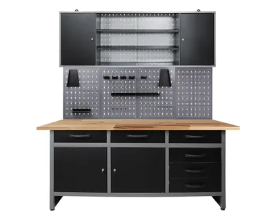 Produktbild von ONDIS24 Werkstatt Set Karsten 160 cm 1 Schrank