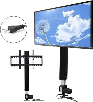 Zdjęcie produktu dla Podnośnik Tv Regulacja Wysokości Elektryczny Uchwyt Z Pilotem Sterowania