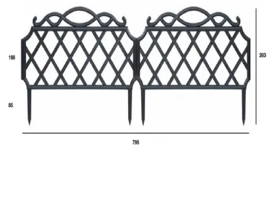 Imagen del producto de Cerco Decorativo, 5 Unidades, Artplast, Br02An