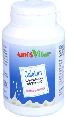 Zdjęcie produktu dla Wapń 200 mg + Witamina C 30 mg Amosvital Lutsch. 50 szt