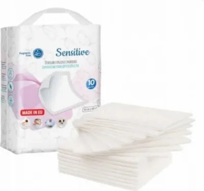 Image de Akuku Serviettes hygiéniques jetables sensibles, 10 pièces