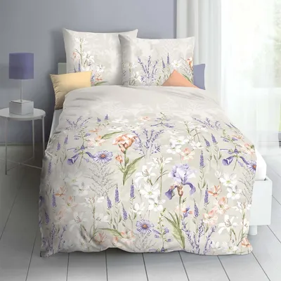 Produktbild von Kaeppel Bettwäsche Lily" creme 1x 135x200 cm + 1x 80x80 cm"
