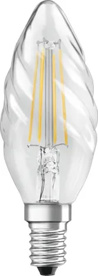 Zdjęcie produktu dla Żarówka LED E14 BW35 3,4W = 40W 470lm 4000K Neutralna 300° CRI90 Filament OSRAM SUPERSTAR+ Ściemnialna
