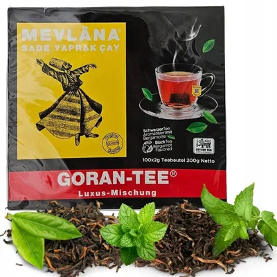 Zdjęcie produktu dla Oryginalna Cejlońska Herbata Czarna Mevlana Goran Tee 100 Torebek