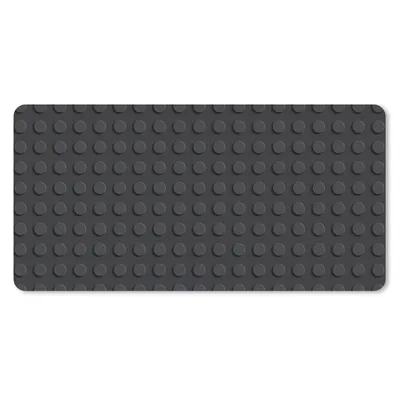 Produktbild von MuchoWow® Schreibtischunterlage Bild - Schwarz 80x40 cm - XXL Mauspad - Gaming Mauspad