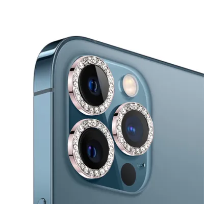 Produktbild von Kameraschutz für iPhone 12 Pro Max Kamera Linsen Schutzfolie in Rosa