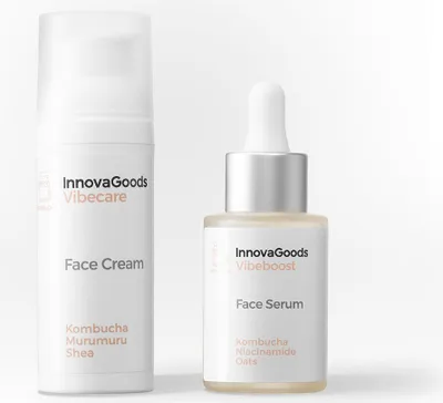 Produktbild von Doppel-Pack Feuchtigkeitspflege Gesicht Kombucha InnovaGoods